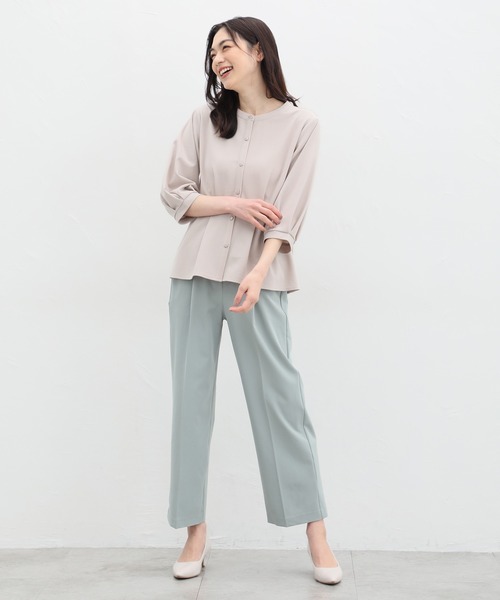 「Honeys」 「GLACIER」7分袖ブラウス L ブラック レディース_画像9
