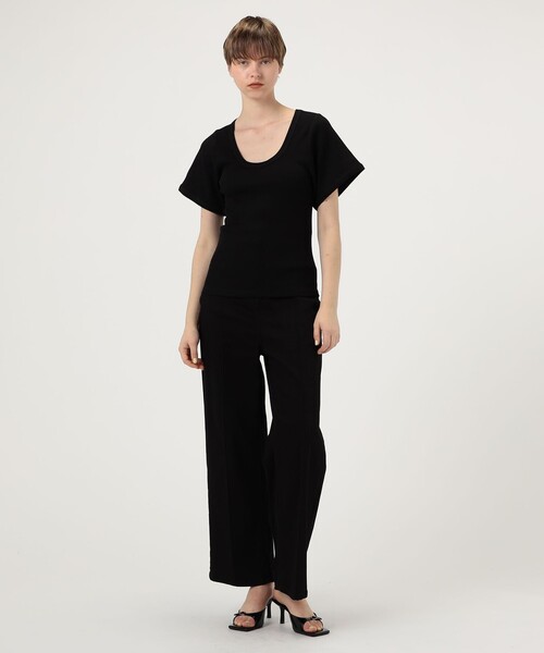 「BY MALENE BIRGER」 半袖カットソー X-SMALL ブラック レディース_画像2