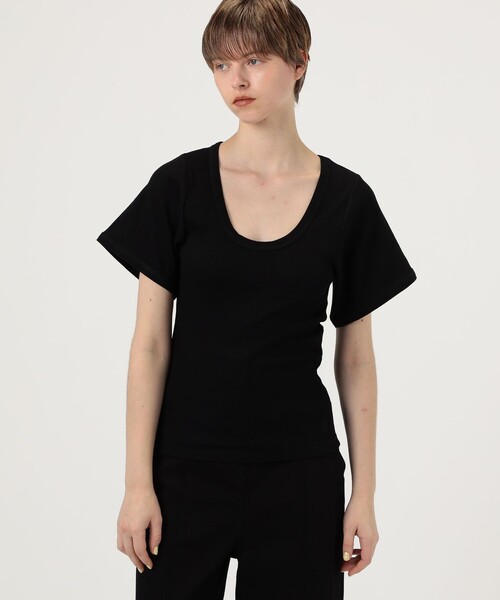 「BY MALENE BIRGER」 半袖カットソー X-SMALL ブラック レディース_画像3