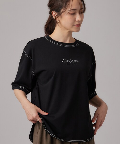 SHOO・LA・RUE（シューラルー） tシャツ 半袖 「S-LL/体型カバー」イン