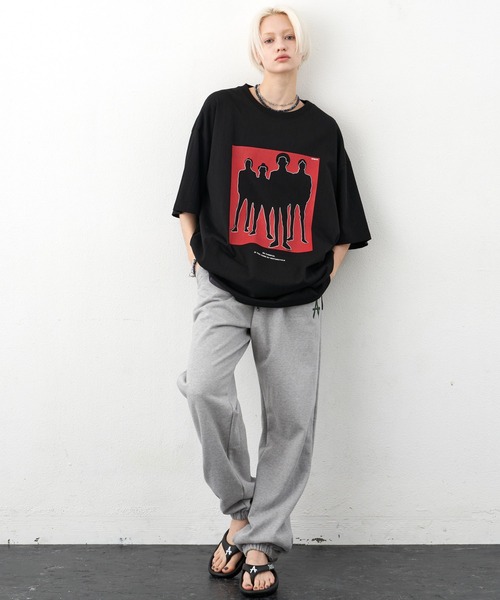 「AIVER」 半袖Tシャツ MEDIUM ブラック メンズ_画像3