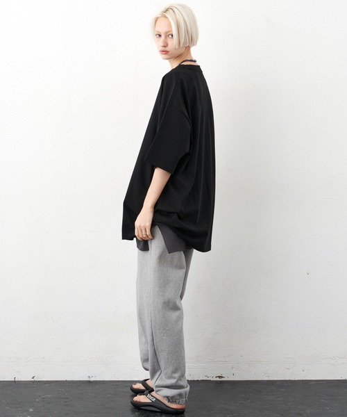 「AIVER」 半袖Tシャツ MEDIUM ブラック メンズ_画像5