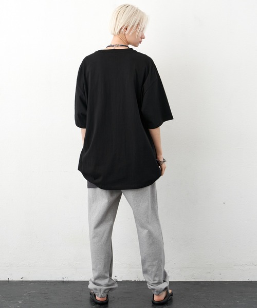 「AIVER」 半袖Tシャツ MEDIUM ブラック メンズ_画像8