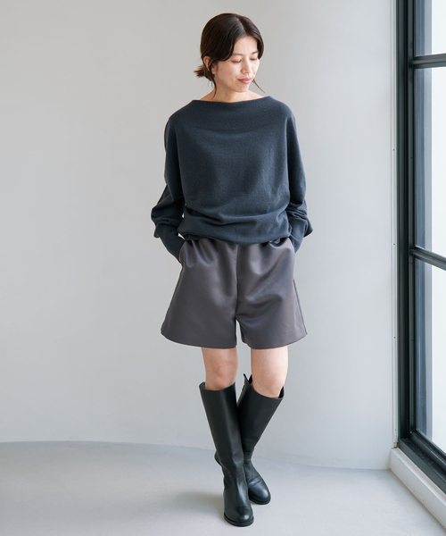 IENA（イエナ） パンツ サテンイージーショートパンツ レディース