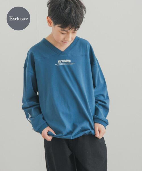 80s RUSSELL ATHLETICラッセルアスレティック フットボールT Russell Athletic（ラッセル アスレティック） tシャツ 「150サイズ