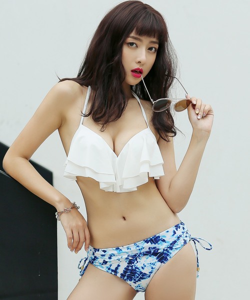 Rady 水着 リゾフラフリルビキニ TeddyShop（テディショップ） 水着 水着 シンプル袖フリルサイドリボン