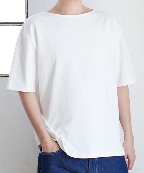 tシャツ ヘビーウェイト バスクＴシャツ ボートネック日本製 レディース メンズ
