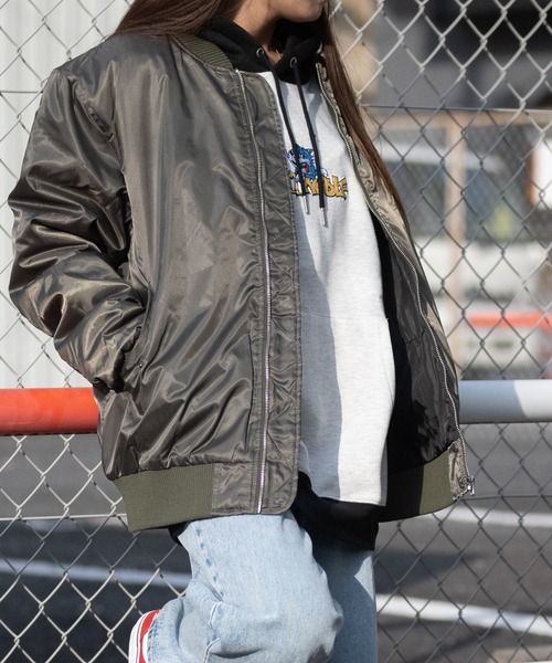 ma1 ma-1 「40I」ポリエステル ベーシック MA-1 メンズ レディース | JOHN'S CLOSET | 03