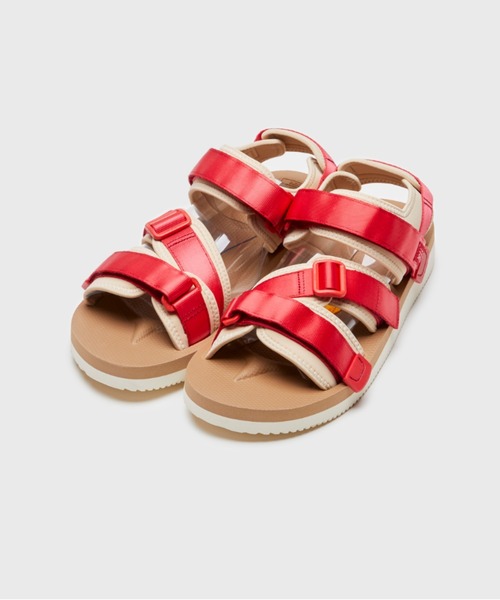 【関税込み】Suicoke レッド＆オフホワイト KISEE-V サンダル Red & Off-White KISEE-V Sandals by SUICOKE on Sale