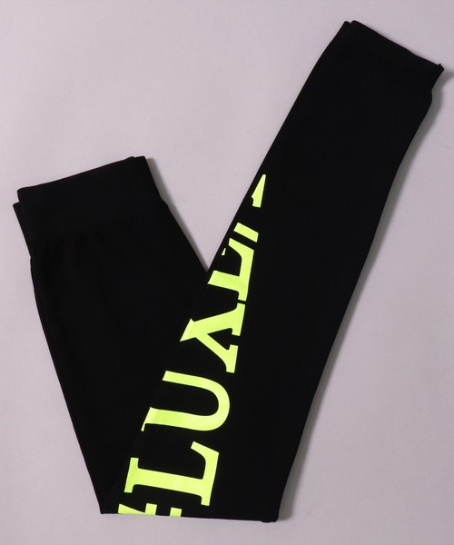 LUXE/R レギンス スパッツ (RM)「LUXE/R」ストレッチ 蛍光 ロゴ