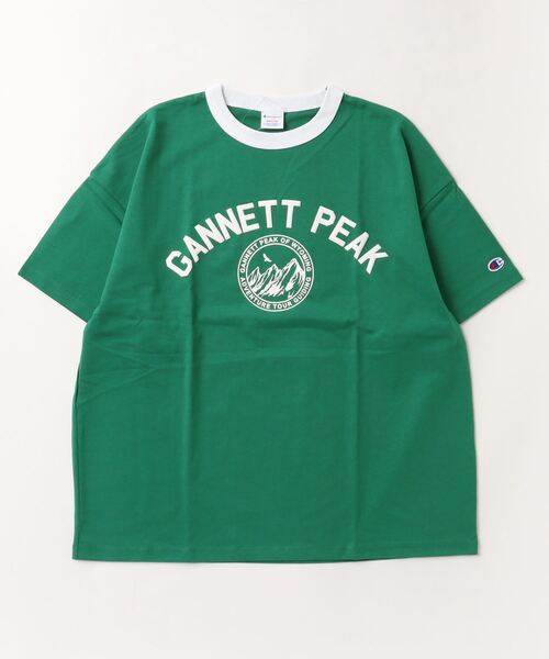 Champion（チャンピオン） tシャツ リンガーT カレッジ風ロゴ/アメカジ