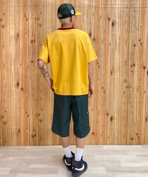 Champion（チャンピオン） tシャツ リンガーT カレッジ風ロゴ/アメカジ 