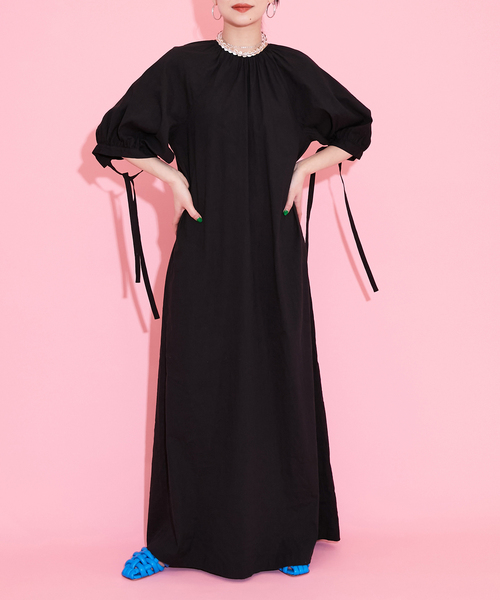 CITYSHOP LINEN MIX MAXI DRESS リネン混 ワンピース CITYSHOP ワンピース LINEN MIX MAXI DRESS：ワンピース