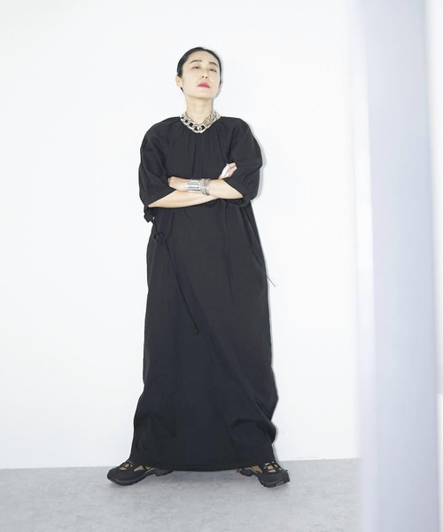 CITYSHOP LINEN MIX MAXI DRESS リネン混 ワンピース CITYSHOP ワンピース LINEN MIX MAXI DRESS：ワンピース