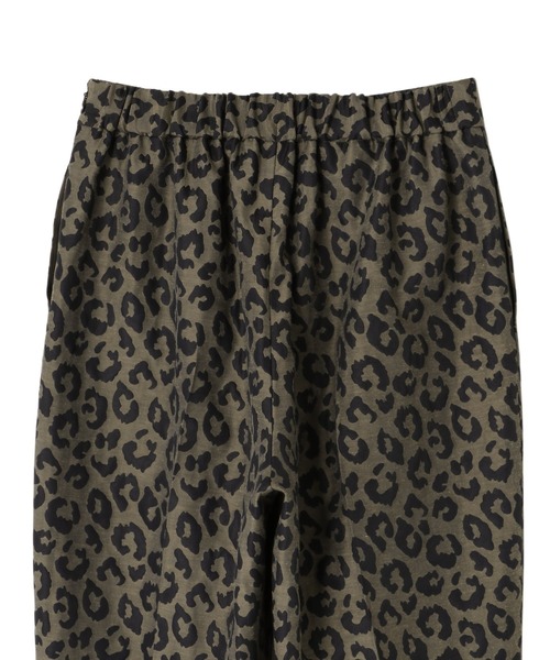 パンツ スラックス レオパードテーパードパンツ レディース : 73199286  