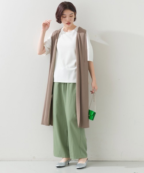 美品 ART MIX 萌もゆる 変形 ドレープ バルーン ベスト ジレ Fit more ベスト ジレ 「ZOZO限定カラー」バルーンフリルジレ
