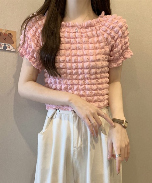 KOCH 売れ筋商品|||コッホ Tシャツ トップス レディース Tops Pink 7D958010-9045-4923-BD54-