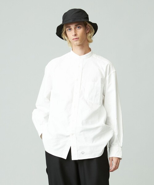 J.PRESS YORK STREET シャツ 「UNISEX」オックス起毛 バンドカラー