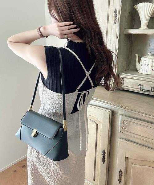 ニット セーター ハイネックノースリーブニット レディース