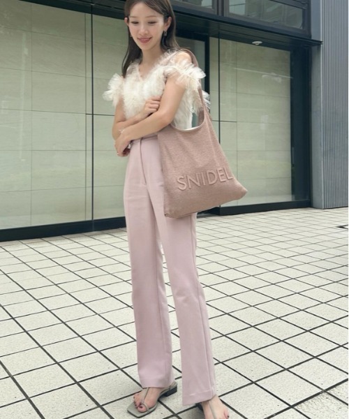 新品未使用 タグ付き スナイデル 美脚ストレッチパンツ ピンク00サイズ 新品タグ付 SNIDEL スナイデル 美脚ストレッチパンツ ピンク 0 - メルカリ