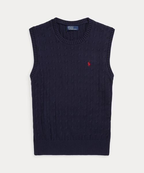 POLO RALPH LAUREN ニット ケーブル コットン クルーネック