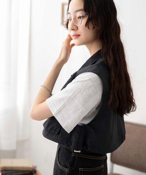 WEGO（ウィゴー） ベスト ジレ WEGO/ミリタリーナイロンショートベスト