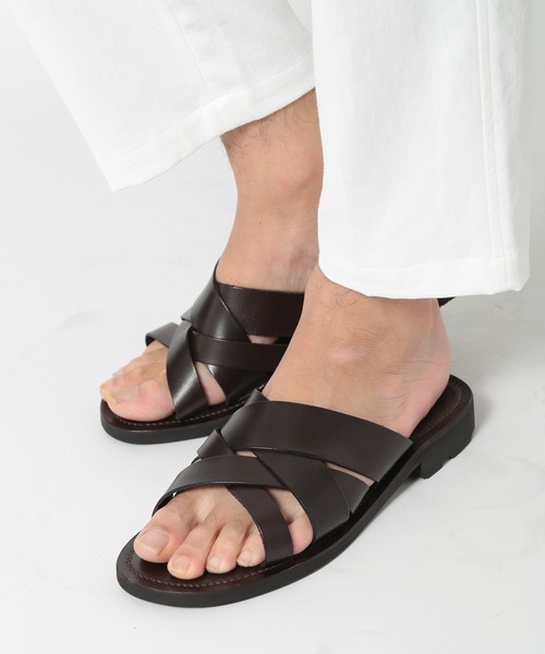 MEN'S BIGI（メンズビギ） サンダル レザーサンダル メンズ : ZOZOTOWN