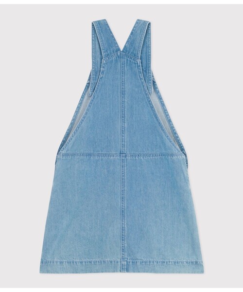 PETIT BATEAU（プチバトー） ワンピース デニムジャンパースカート 