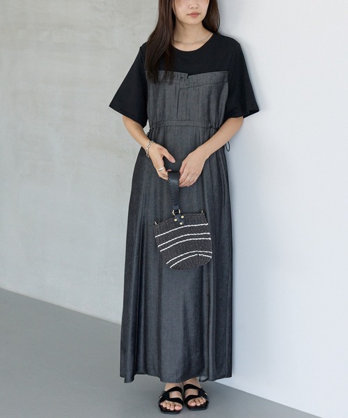 デニム風　ワンピース 82625-4.jpg
