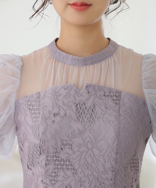 PourVous（プールヴー） ドレス 袖カットアウト パーティードレス