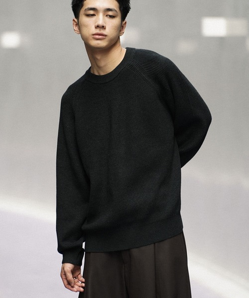 WYM LIDNM セーター ニット STANDARD AZE MELANGE KNIT メンズ