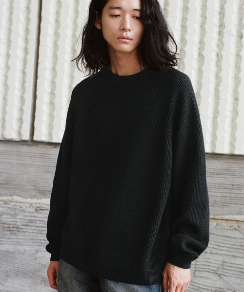 WYM LIDNM セーター ニット STANDARD AZE MELANGE KNIT メンズ