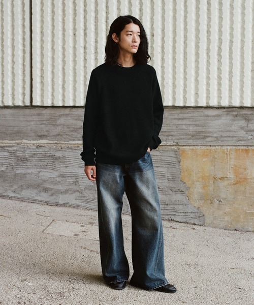 WYM LIDNM セーター ニット STANDARD AZE MELANGE KNIT メンズ
