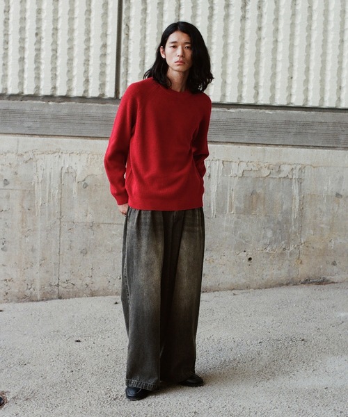 WYM LIDNM セーター ニット STANDARD AZE MELANGE KNIT メンズ