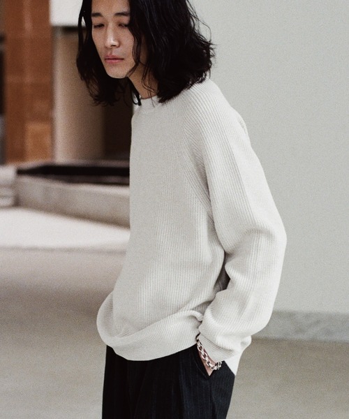 WYM LIDNM セーター ニット STANDARD AZE MELANGE KNIT メンズ