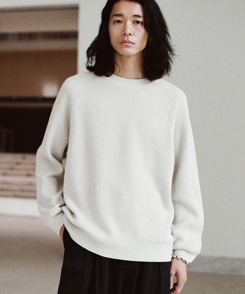 WYM LIDNM セーター ニット STANDARD AZE MELANGE KNIT メンズ