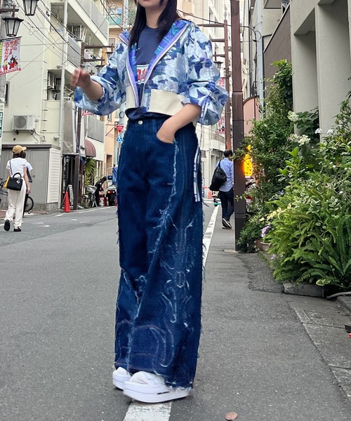 moyan ecri ブルゾン アウター 「moyan ecri」シアーチェック
