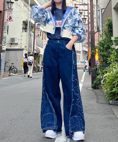 moyan ecri ブルゾン アウター 「moyan ecri」シアーチェック
