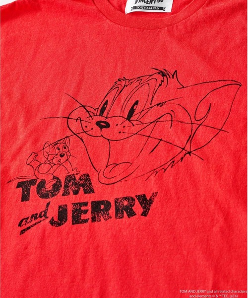 tシャツ VINCENT50 TJ FRONT PRINT TEE / バンソンサンカント トムアンドジェリー フロントプリントティー レディース メ TJ FRONT PRINT TEE WHITE – VINCENT50