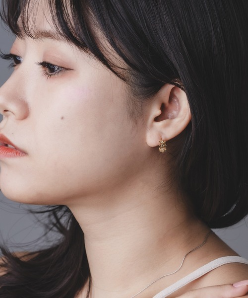 Os accessory ピアス Os -オズ- 「金属アレルギー対応」フラワー