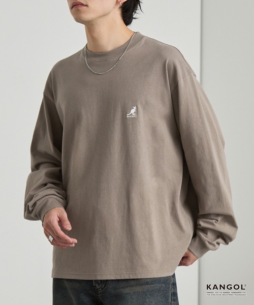 KANGOL（カンゴール） tシャツ 別注 ロゴ ワンポイント刺繍 オーバー