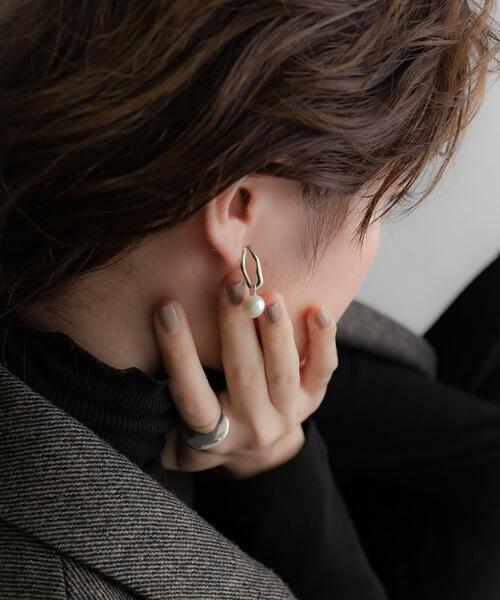 SMELLY ピアス so' pearl drop pierce レディース : ZOZOTOWN