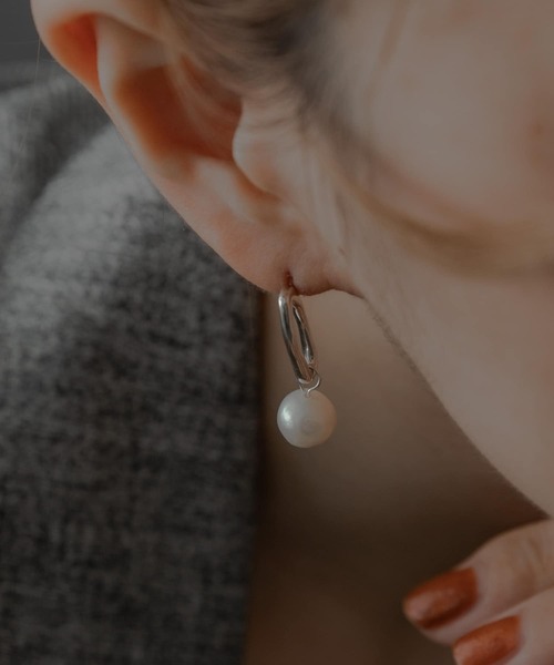 SMELLY ピアス so' pearl drop pierce レディース : ZOZOTOWN