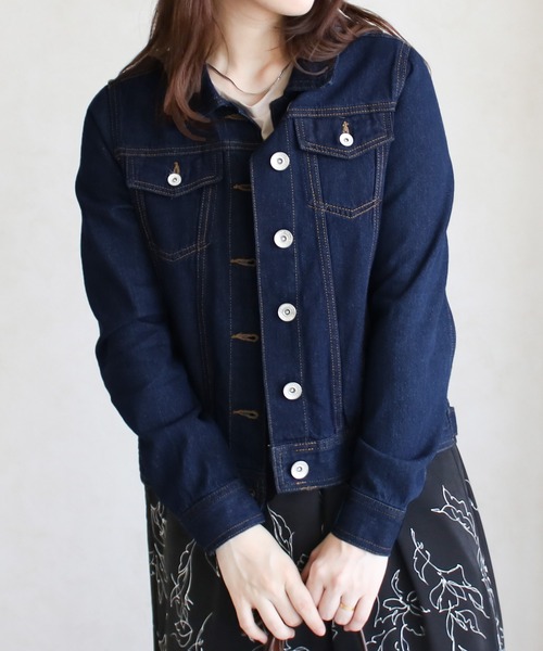 soduk デニムジャケット　ショート丈 Social GIRL デニムジャケット gジャン ショート丈Gジャン