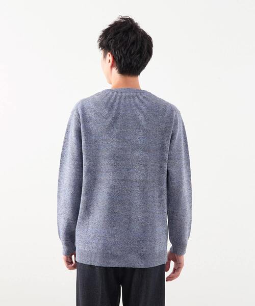 MEN'S MELROSE セーター ニット ムリネミックスヤーンクルーネック