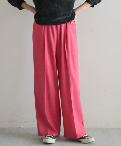 NOMBRE IMPAIR パンツ ポリレーヨントロ イージーパンツ
