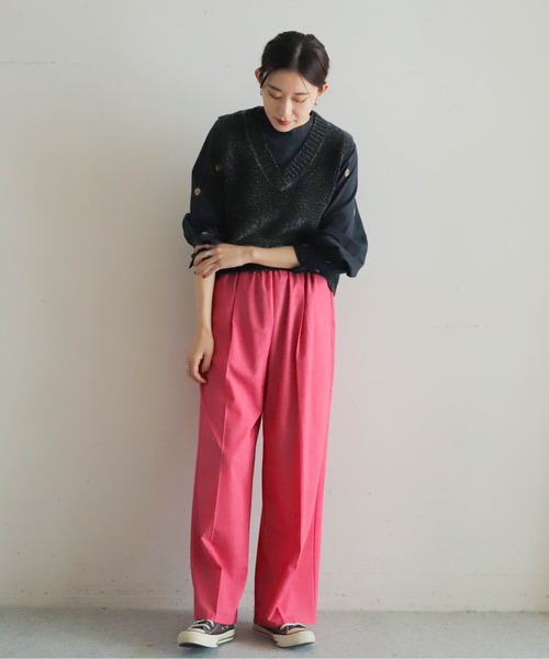NOMBRE IMPAIR パンツ ポリレーヨントロ イージーパンツ