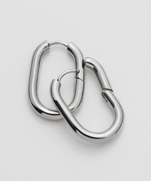 ciite' ピアス 「 金属アレルギー対応 」 オーバルフープピアス