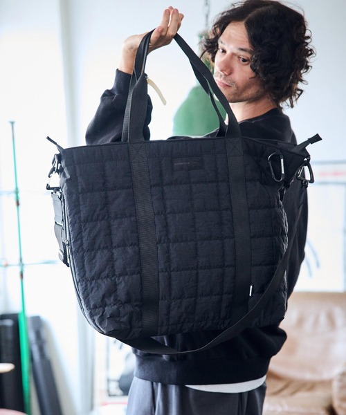 ADAMPATEK/スクエアキルトビッグショルダートートバッグ ADAM PATEK（アダムパテック） トートバッグ /ADAMPATEK/square quilt