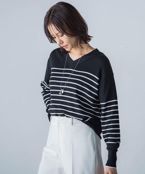 LAUTREAMONT ニット セーター BrisbaneVネックニットプル